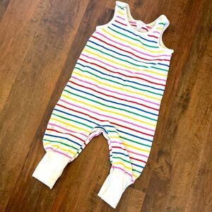 Hanna Andersson rainbow overalls 2t